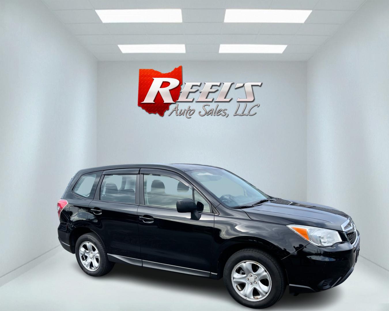 2015 Black /Black Subaru Forester 2.5i (JF2SJAAC1FH) with an 2.5L H4 SOHC 16V engine, Automatic transmission, located at 11115 Chardon Rd. , Chardon, OH, 44024, (440) 214-9705, 41.580246, -81.241943 - Photo#3